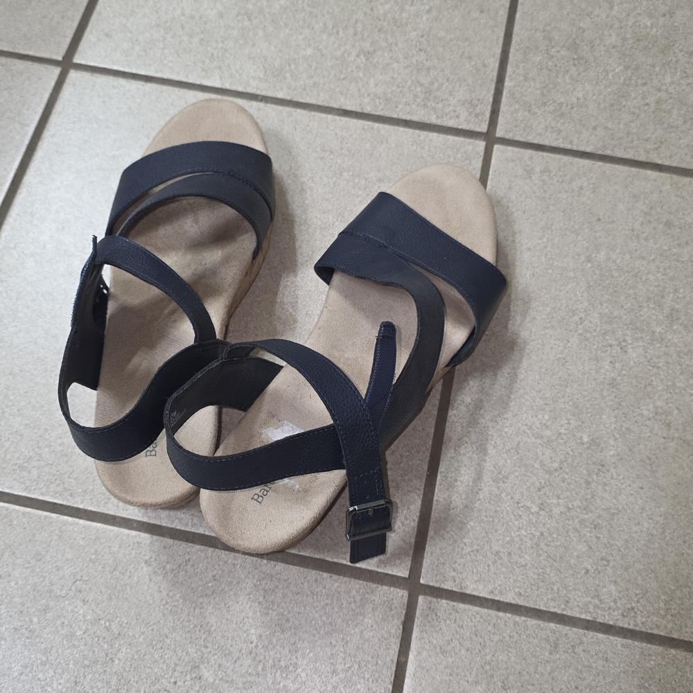 BareTraps Navy Strappy Sandals